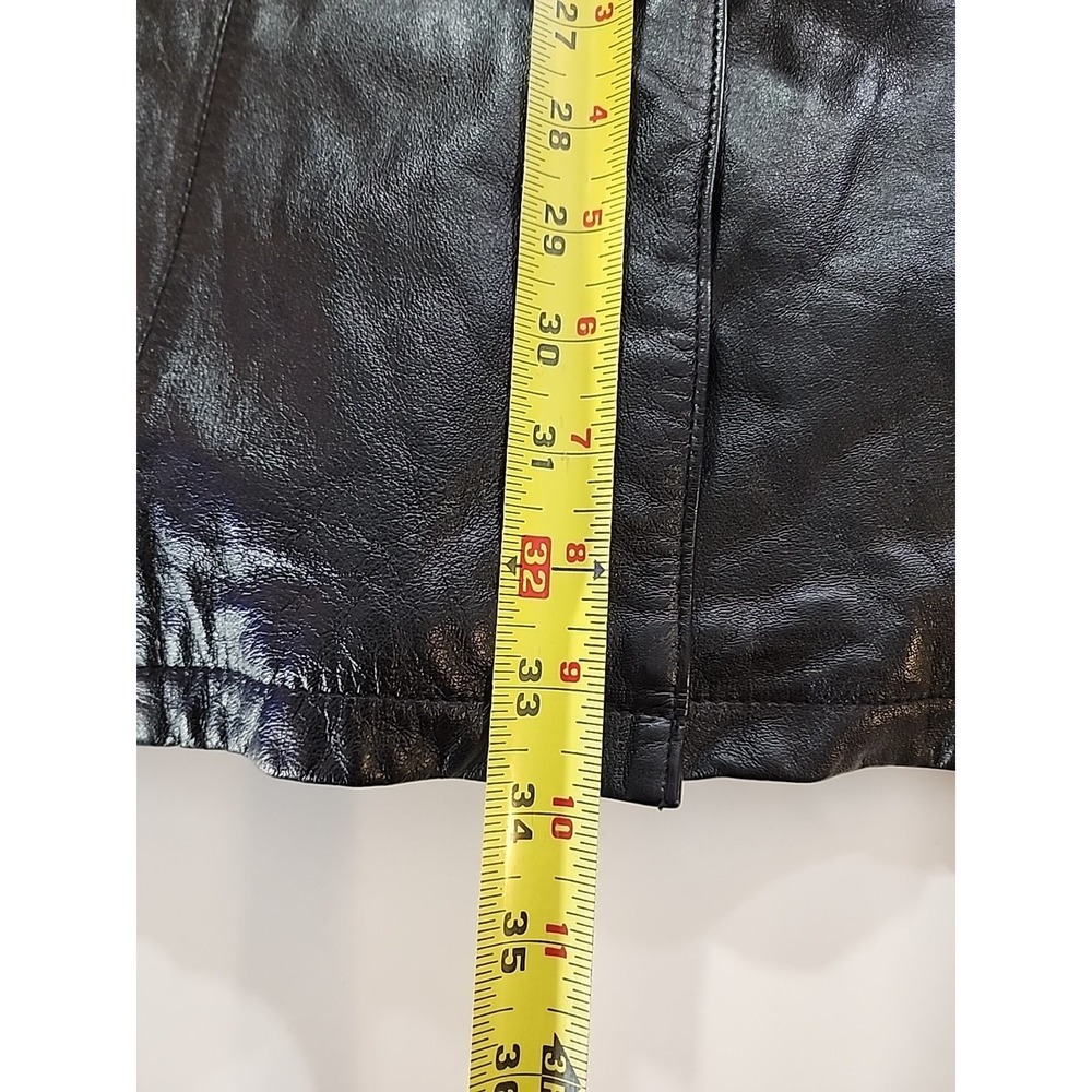 Wilsons Leather 1X Black Jacket Thinsulate Ultra Insulation 5 Button Belted Coat - Picture 8 of 10